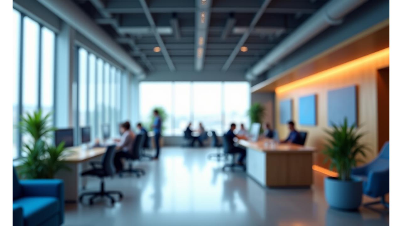 Bureau moderne avec solutions acoustiques
